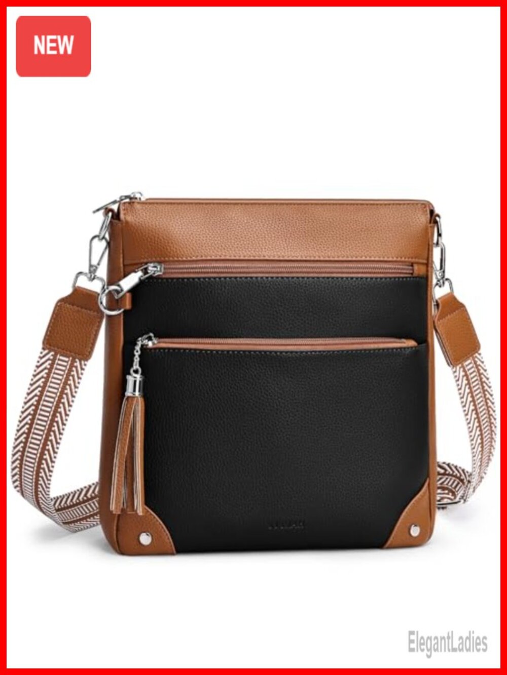 Anti Theft Crossbody Purse with RFID Blocking Vegan Leather Bag